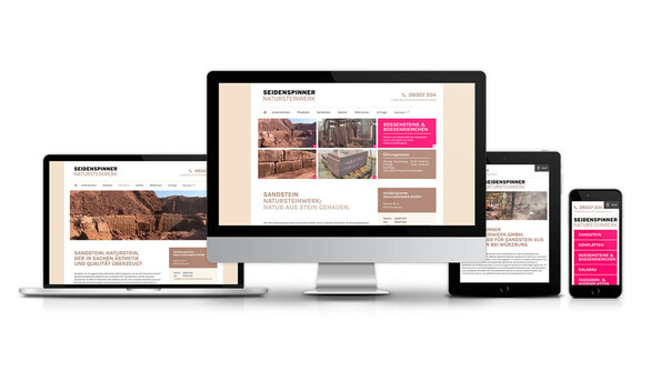 Natursteinwerk-Seidenspinner-Redesign-Website